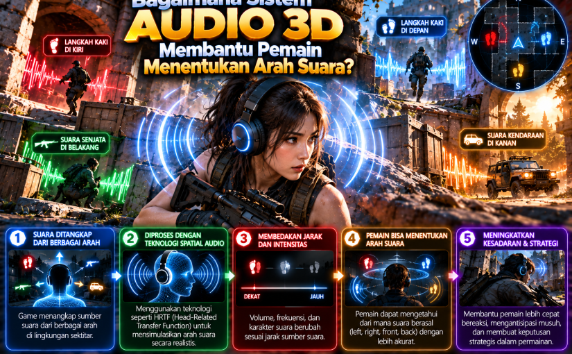 Bagaimana Sistem Audio 3D Membantu Pemain Menentukan Arah Suara?